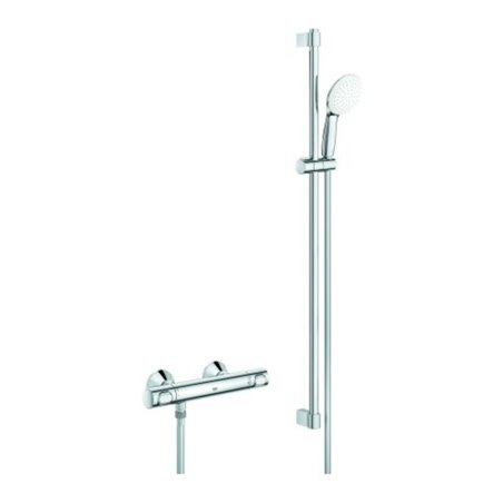 Grohe Thermostat-Brausebatterie Grohtherm 500 34797_1 mit Brausegarnitur 900mm chrom