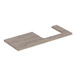 Geberit Waschtisch-Platte One 120x3x47cm, N hick./Mela Holz, AS re