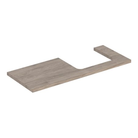 Geberit Waschtisch-Platte One 120x3x47cm, N hick./Mela Holz, AS re