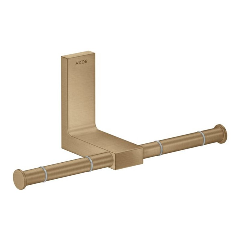hansgrohe PRH Axor Uni. Rectangular doppelt, Wandmontage, brushed bronze