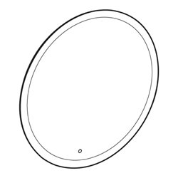 Geberit Lichtspiegel Option Round d 60cm, direkte-/indirekte Beleuchtung