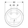 Geberit Lichtspiegel Option Round d 60cm, direkte-/indirekte Beleuchtung
