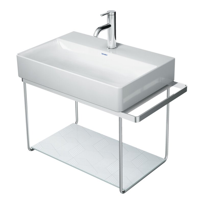 Duravit Metallkonsole DuraSquare 66,5x38cm, wandhängend, chrom