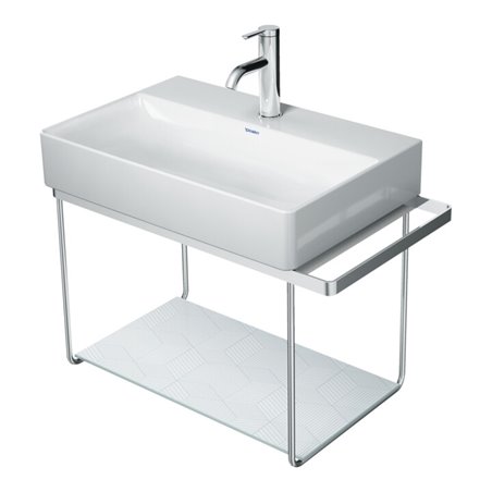 Duravit Metallkonsole DuraSquare 66,5x38cm, wandhängend, chrom