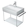 Duravit Metallkonsole DuraSquare 66,5x38cm, wandhängend, chrom