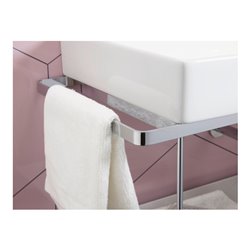 Duravit Metallkonsole DuraSquare 66,5x38cm, wandhängend, chrom