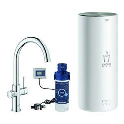 Grohe Spültisch-Einhebelmischer Red Duo chrom, L-Size, mit Boiler