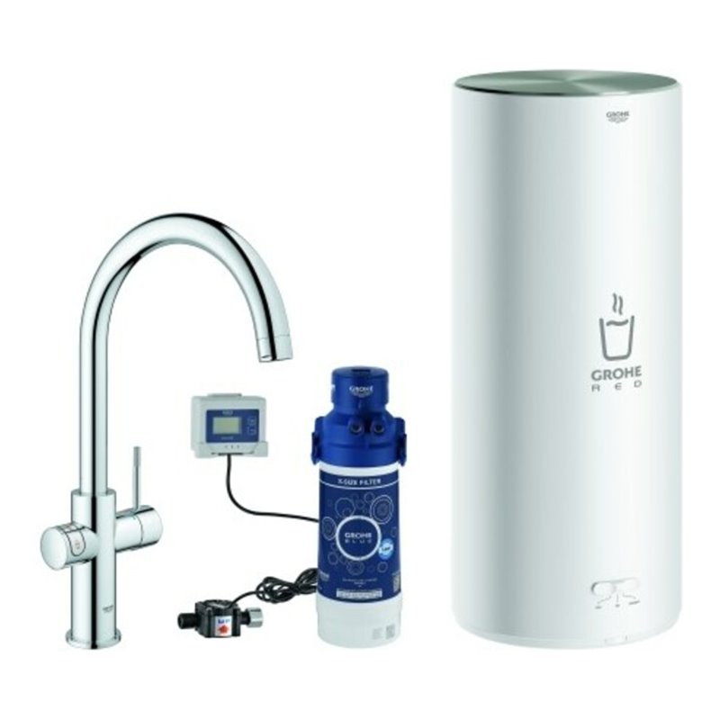 Grohe Spültisch-Einhebelmischer Red Duo chrom, L-Size, mit Boiler