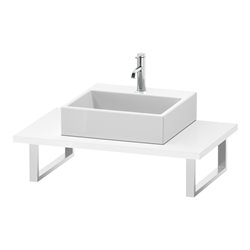 Duravit Konsole L-Cube 80-200x55cm, 1 AS, Stär 3cm, we. hgl