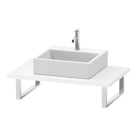 Duravit Konsole L-Cube 80-200x55cm, 1 AS, Stär 3cm, we. hgl