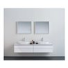 Duravit Konsole L-Cube 80-200x55cm, 1 AS, Stär 3cm, we. hgl