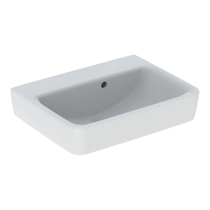 Geberit Handwaschbecken Renova Plan 50x38cm, o HL, m asymetrischem Ü, w K-T.