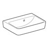 Geberit Handwaschbecken Renova Plan 50x38cm, o HL, m asymetrischem Ü, w K-T.