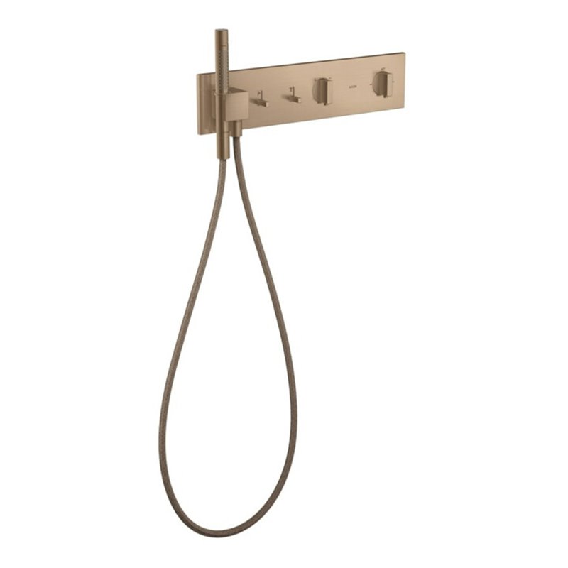 hansgrohe Fertigset ShowerComposition UP-THM, 2 Verbraucher, brushed red gold