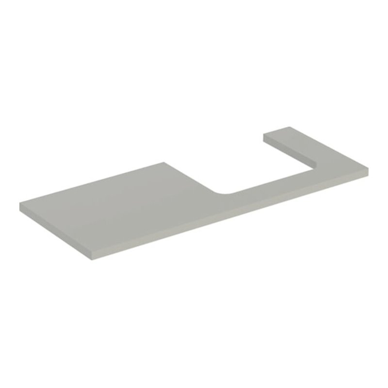 Geberit Waschtisch-Platte One 120x3x47cm, greige/lackiert m, AS re