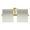 Duravit Papierrollenhalter Starck T 25,5x7,6cm, doppelt, Gold poliert