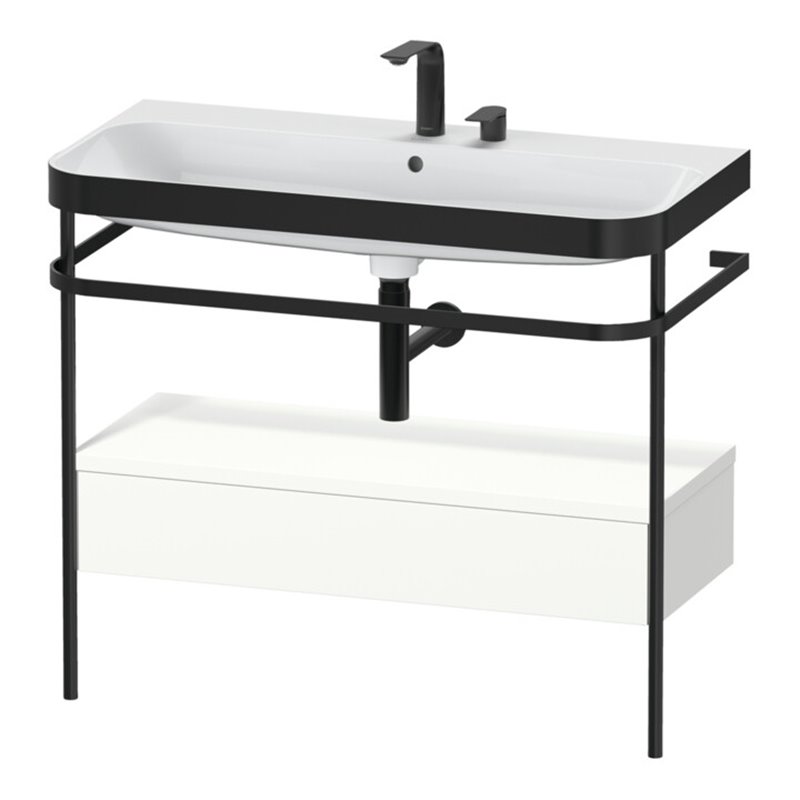 Duravit Möbelwaschtisch-Kombi Happy D.2 Plus 97,5x49cm, 2 HL, w m, m Konso, 1 Lad