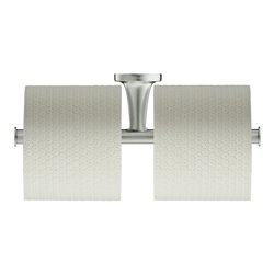 Duravit Papierrollenhalter Starck T 25,5x7,6cm, doppelt, Edelstahl gebürstet