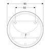 Geberit Lichtspiegel Option Round d 90cm, direkte-/indirekte Beleuchtung
