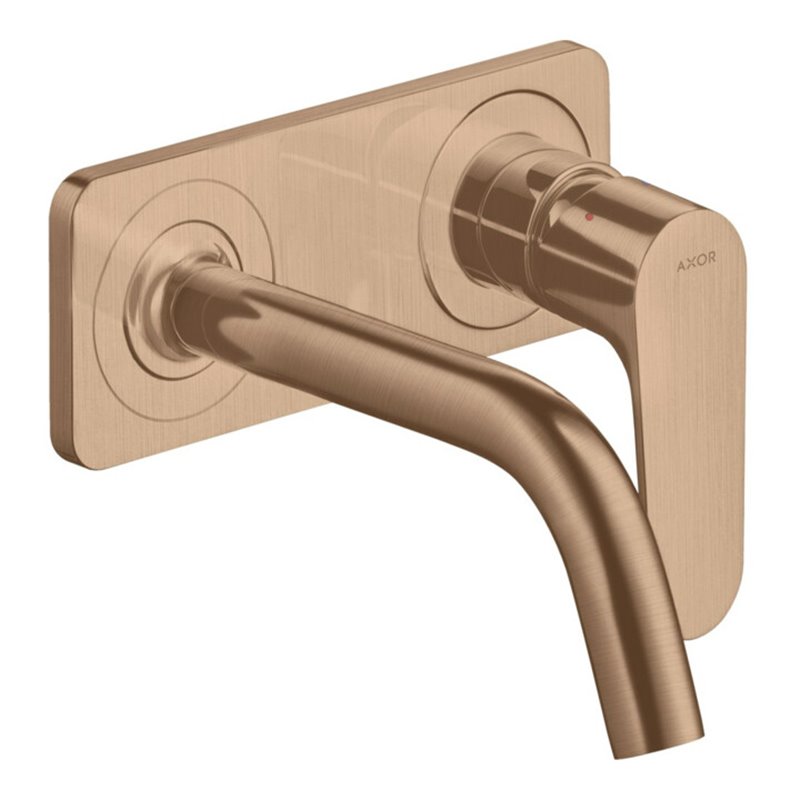 hansgrohe Fertigset Axor Citterio M UP-Waschtisch-Einhebelmischer, A 167mm, m Pl., brush. r gol