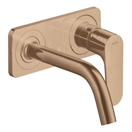 hansgrohe Fertigset Axor Citterio M UP-Waschtisch-Einhebelmischer, A 167mm, m Pl., brush. r gol