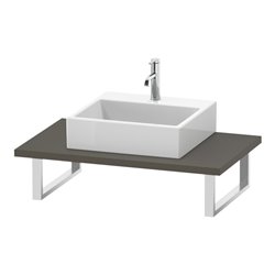 Duravit Konsole L-Cube 80-200x55cm, 1 AS, Stä 3cm, f Gr s-matt