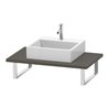 Duravit Konsole L-Cube 80-200x55cm, 1 AS, Stä 3cm, f Gr s-matt
