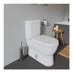 Duravit WC-Sitz Starck o Absenkaut., Scharnier Edelstahl, weiß