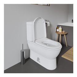 Duravit WC-Sitz Starck o Absenkaut., Scharnier Edelstahl, weiß