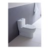 Duravit WC-Sitz Starck o Absenkaut., Scharnier Edelstahl, weiß