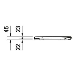 Duravit WC-Sitz Starck o Absenkaut., Scharnier Edelstahl, weiß