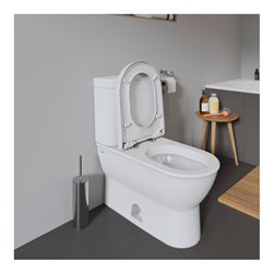 Duravit WC-Sitz Starck o Absenkaut., Scharnier Edelstahl, weiß