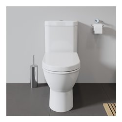 Duravit WC-Sitz Starck o Absenkaut., Scharnier Edelstahl, weiß