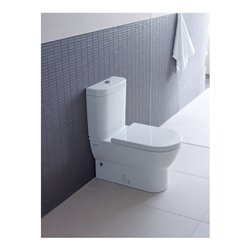 Duravit WC-Sitz Starck o Absenkaut., Scharnier Edelstahl, weiß