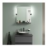 Duravit Spiegel-Ablage Sivida 65x65x3,6cm, graph ma, mont., sw