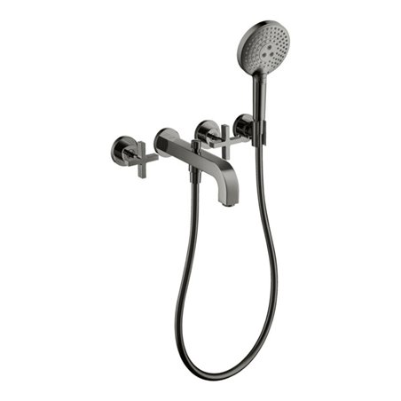 hansgrohe Fertigmontageset Axor Citterio UP-3-Loch-Wannenarm, m KrG, pol. bla vc