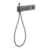 hansgrohe Fertigset ShowerComposition UP-THM, 2 Verbr., polished black chrome