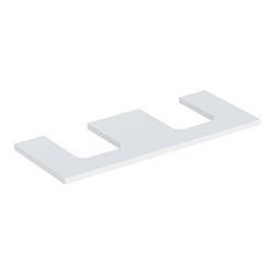 Geberit Waschtisch-Platte One 120x3x47cm, w/lack. ma, Ausschn zweifach