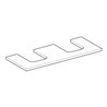 Geberit Waschtisch-Platte One 120x3x47cm, w/lack. ma, Ausschn zweifach