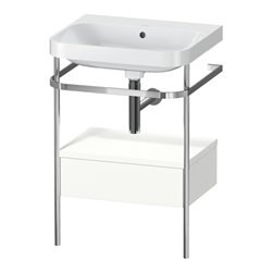 Duravit Möbelwaschtisch-Kombi Happy D.2 Plus 57,5x49cm, o HL, w m, m Kons, 1 Lad