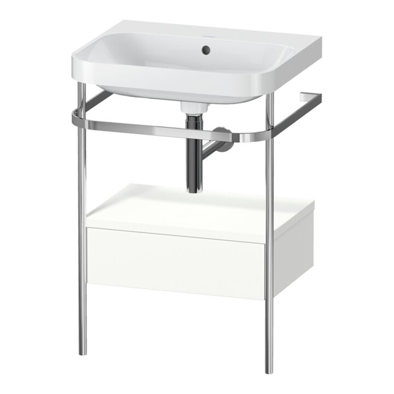 Duravit Möbelwaschtisch-Kombi Happy D.2 Plus 57,5x49cm, o HL, w m, m Kons, 1 Lad