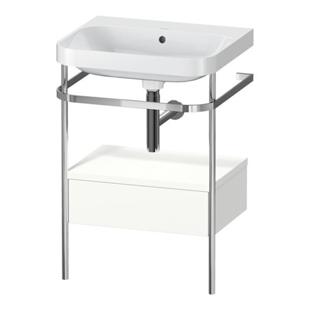 Duravit Möbelwaschtisch-Kombi Happy D.2 Plus 57,5x49cm, o HL, w m, m Kons, 1 Lad