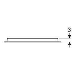 Geberit Lichtspiegel Option Oval 80x60cm, indirekte Beleuchtung