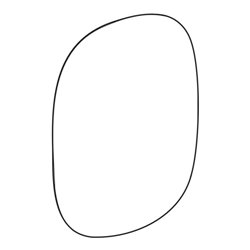 Geberit Lichtspiegel Option Oval 80x60cm, indirekte Beleuchtung