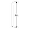 Geberit Lichtspiegel Option Oval 80x60cm, indirekte Beleuchtung