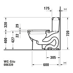Duravit WC-Sitz Starck m Absenkaut., abnehmb., Scharn. ES, weiß