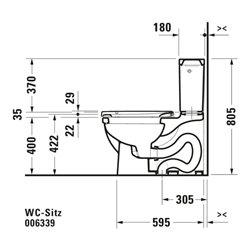 Duravit WC-Sitz Starck m Absenkaut., abnehmb., Scharn. ES, weiß