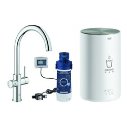 Grohe Spültisch-Einhebelmischer Red Duo chrom, M-Size, mit Boiler