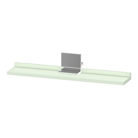 Duravit Spiegel-Ablage Sivida 65x65x3,6cm, grün Matt, montiert, chrom