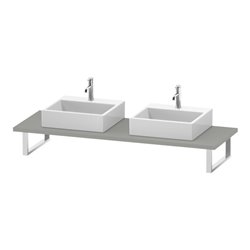 Duravit Konsole L-Cube 80-200x55cm, 2 A., Stär 3cm, betongr ma